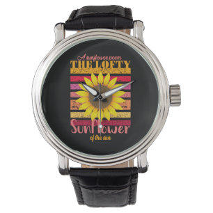 Reloj De Pulsera Sunflower Lover Girasol Del Sol