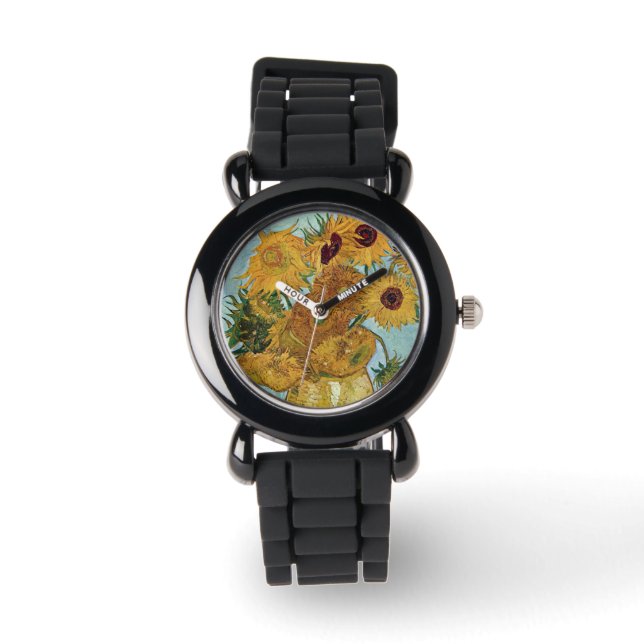 Reloj De Pulsera Sunflowers de Vincent Van Gogh (Anverso)