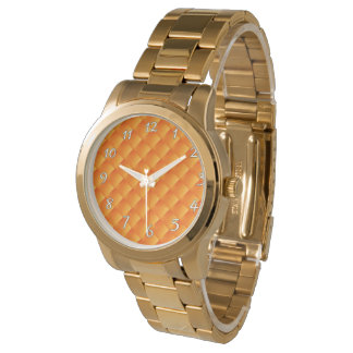 Reloj De Pulsera Sunny Naranja Vintage Mens Watch
