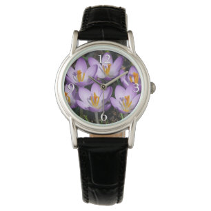 Reloj De Pulsera Sunny Purple Crocuses