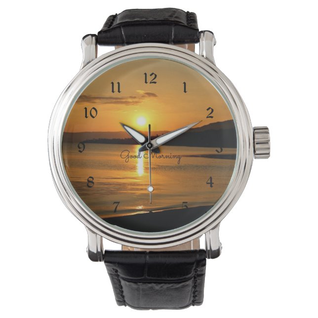 Reloj De Pulsera Sunrise - Buenos días (Anverso)