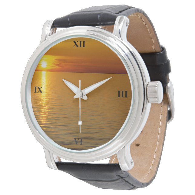 Reloj De Pulsera Sunset de las Islas Suecas (Angular)