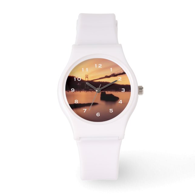 Reloj De Pulsera Sunset del puente St Johns (Anverso)