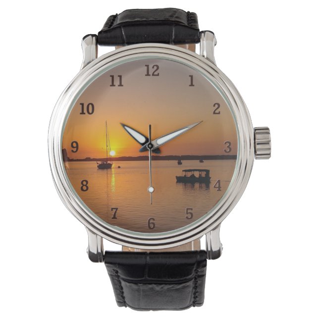 Reloj De Pulsera Sunset Morro Bay (Anverso)