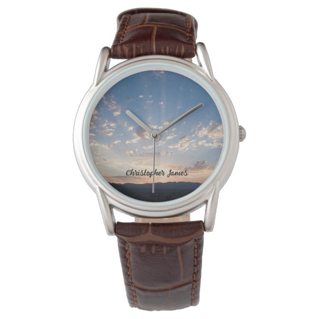 Reloj De Pulsera Sunset Sky personalizado (Anverso)