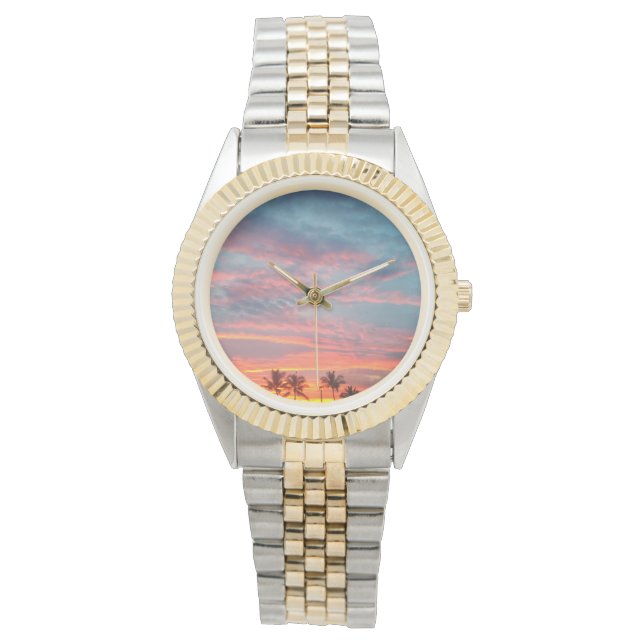 Reloj De Pulsera Sunset Tropical Dreamy (Anverso)