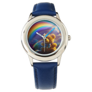 Reloj De Pulsera Sunshine Rainbow Teddy Bear Wonderland