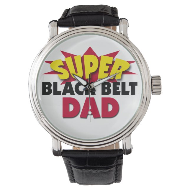 Reloj De Pulsera Super Black Belt Dad (Anverso)