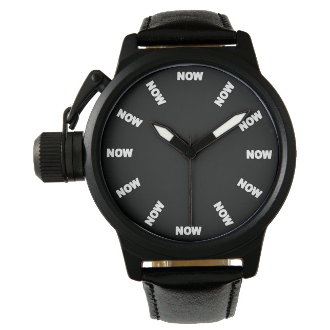 Reloj De Pulsera Super Guay "NOW" Watch (negro) No1 (Anverso)