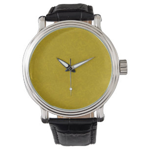 Reloj De Pulsera Superficie amarilla texturizada con patrón de remo