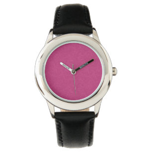 Reloj De Pulsera Superficie rosa texturizada con patrón de remolino