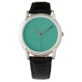 Reloj De Pulsera Superficie texturizada verde azulado con patrón de