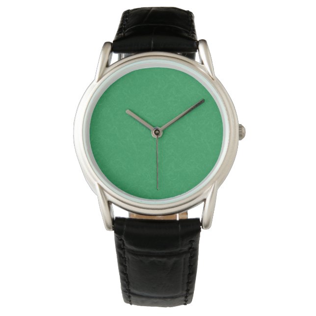 Reloj De Pulsera Superficie verde texturizada con patrón de remolin (Anverso)