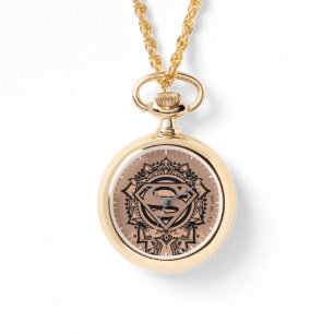 Reloj De Pulsera Supergirl Mandala Graphic