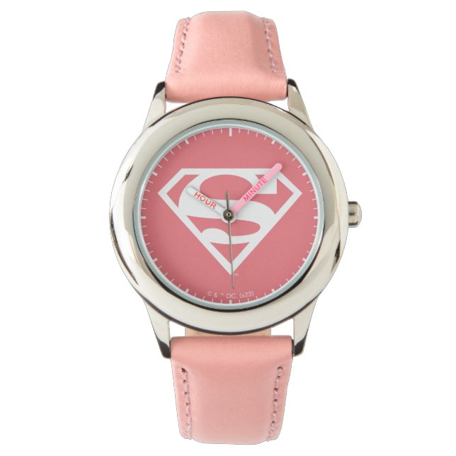 Reloj De Pulsera Supergirl Solid S-Shield (Anverso)