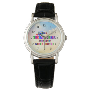Reloj De Pulsera Superhéroe de "Soy trabajador social"