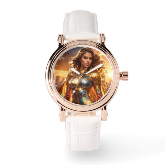 RELOJ DE PULSERA SUPERHÉROE - SUPERHÉROE FEMENINA (Anverso)