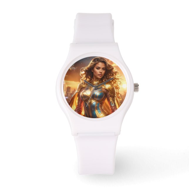 RELOJ DE PULSERA SUPERHÉROE - SUPERHÉROE FEMENINA (Anverso)