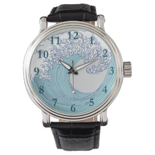 Reloj De Pulsera Surf asiático japonés ondea arte oceánico