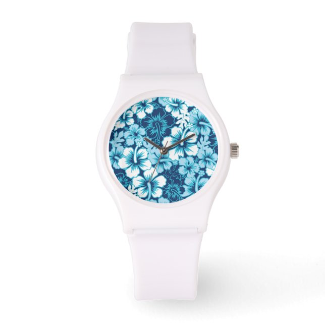 Reloj De Pulsera Surf Floral Hibiscus Pattern (Anverso)