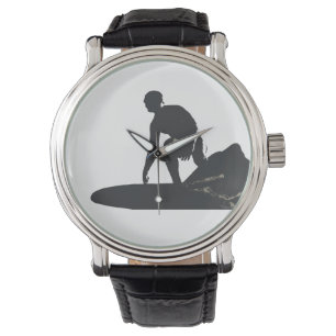 Reloj De Pulsera Surfer Vintage Leather Watch