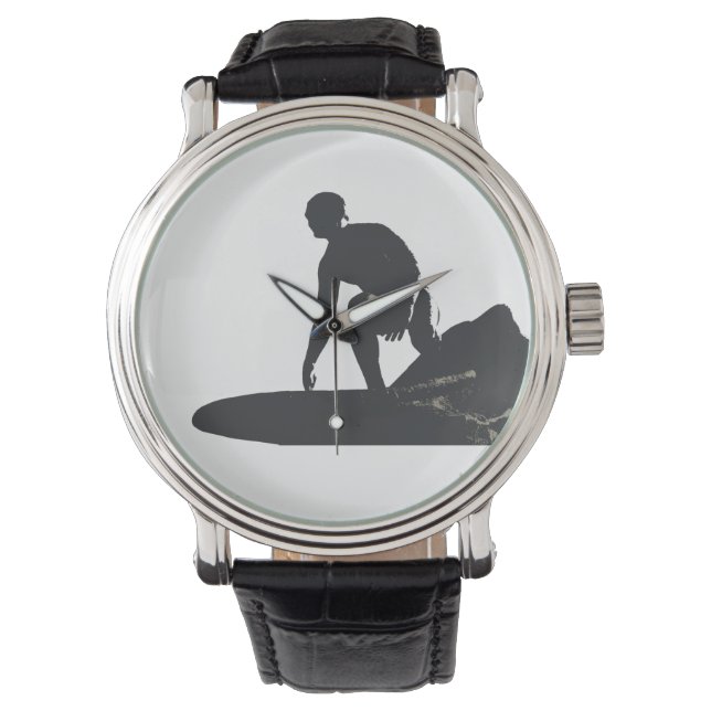 Reloj De Pulsera Surfer Vintage Leather Watch (Anverso)