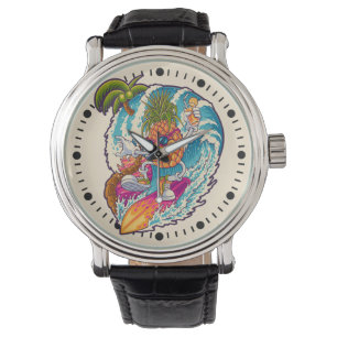 Reloj De Pulsera Surfing Pineapple