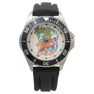 Reloj De Pulsera Surfing Pineapple