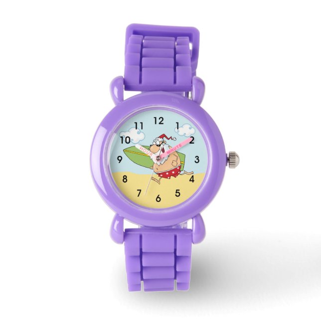 Reloj De Pulsera Surfing Santa (Anverso)