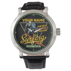 Reloj De Pulsera Surfista de Waves de Surf Personalizado