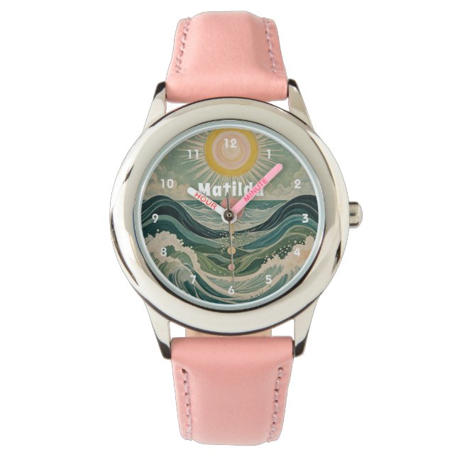 Reloj De Pulsera Surge solar personalizado (Anverso)