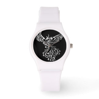 Reloj De Pulsera Surgiendo Del Ilustracion Blanco Fénix De Las Ceni