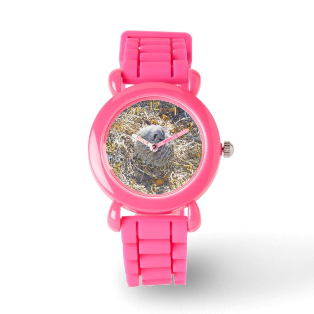 Reloj De Pulsera Suricata Está Construyendo Un Nido, (Anverso)