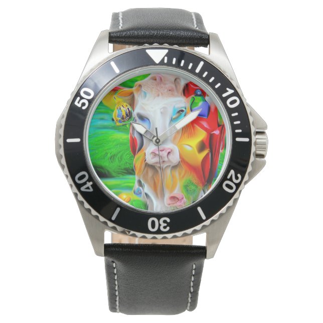 Reloj De Pulsera Surreal Farm Art (Anverso)