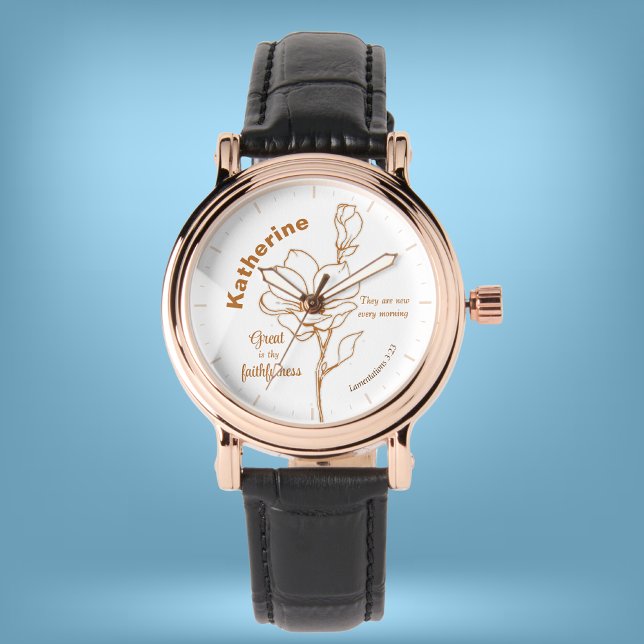 Reloj De Pulsera Sus piedad son nuevas cada mañana nombre de costum (Subido por el creador)