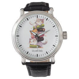 Reloj De Pulsera Sushi Cat Miaw | Estilo anime japonés