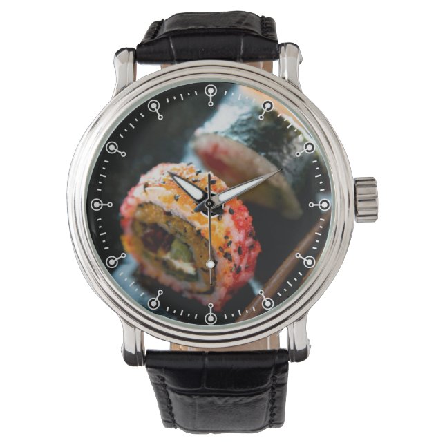 Reloj De Pulsera Sushi Rolls (Anverso)