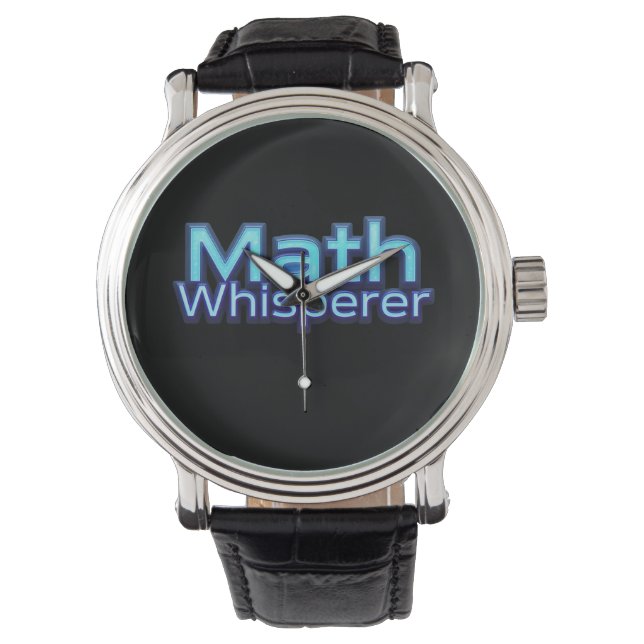 Reloj De Pulsera Susurrador de Matemáticas (Anverso)