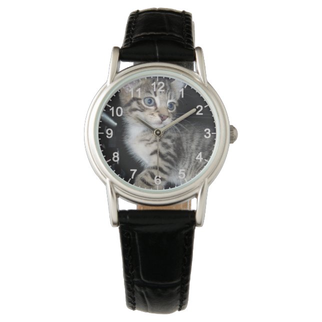 Reloj De Pulsera "Susurros de problemas: el gatito travieso (Anverso)