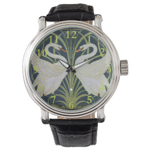 Reloj De Pulsera Swan Art Nouveau Dos Cisnes