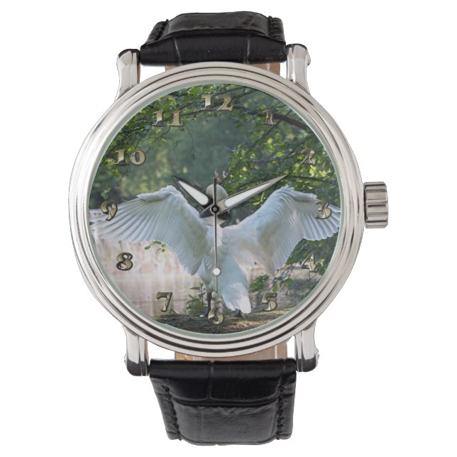 Reloj De Pulsera Swan con alas extendidas (Anverso)