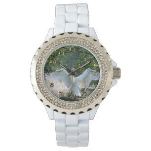 Reloj De Pulsera Swan con alas extendidas