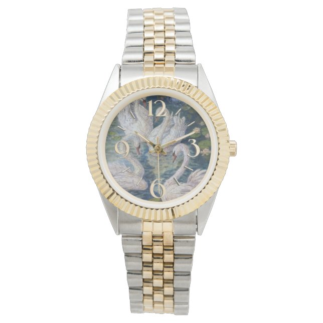 Reloj De Pulsera Swans Natación (Anverso)