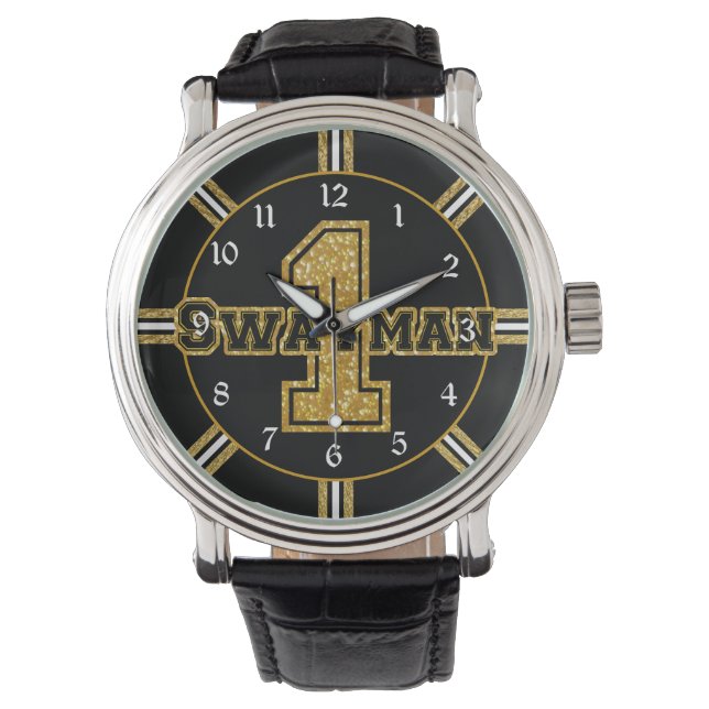Reloj De Pulsera Swayman de hockey Boston 1 (Anverso)