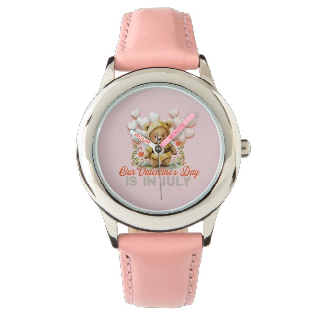 Reloj De Pulsera Sweet Bear - El día de San Valentín en cada mes (Anverso)