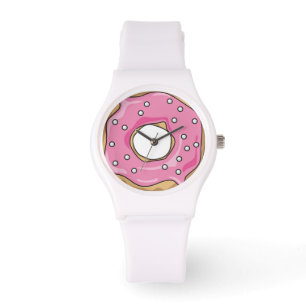Reloj De Pulsera Sweet Time Pink Donut