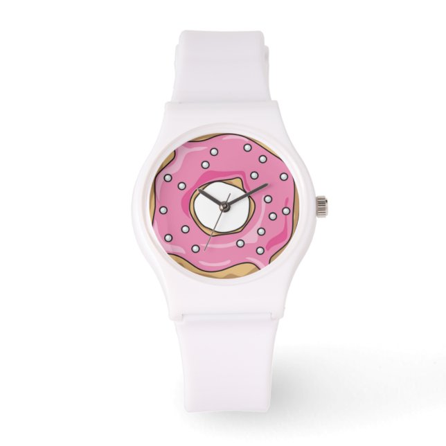 Reloj De Pulsera Sweet Time Pink Donut (Anverso)