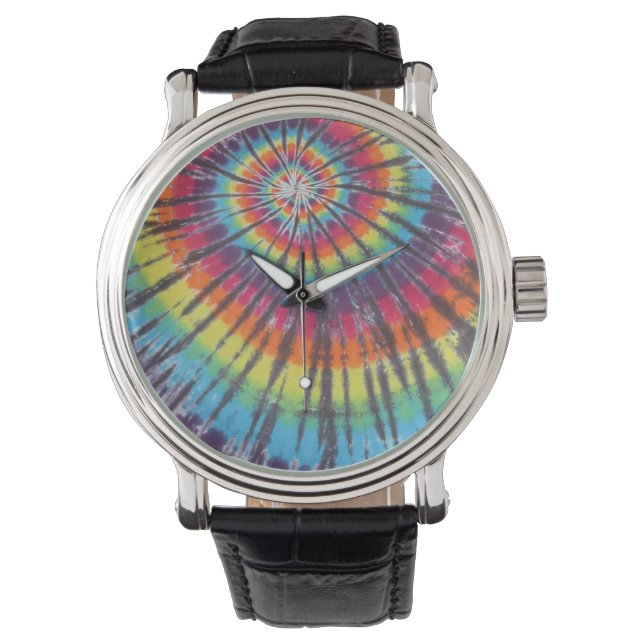Reloj De Pulsera Swirl Tie Dye (Anverso)