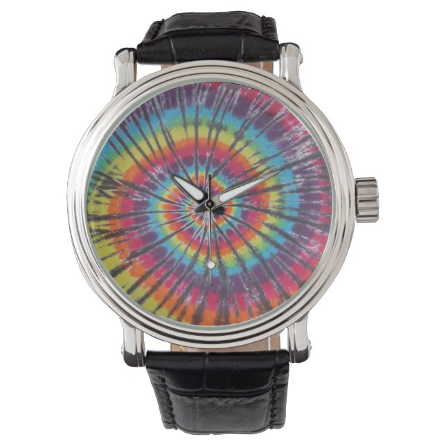 Reloj De Pulsera Swirl Tie Dye (Anverso)
