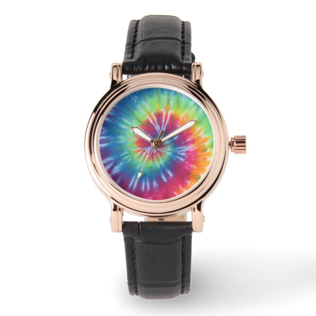 Reloj De Pulsera Swirl Tie Dye (Anverso)